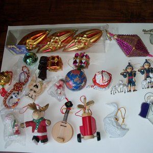 25 vintage ornaments (#EV1103)